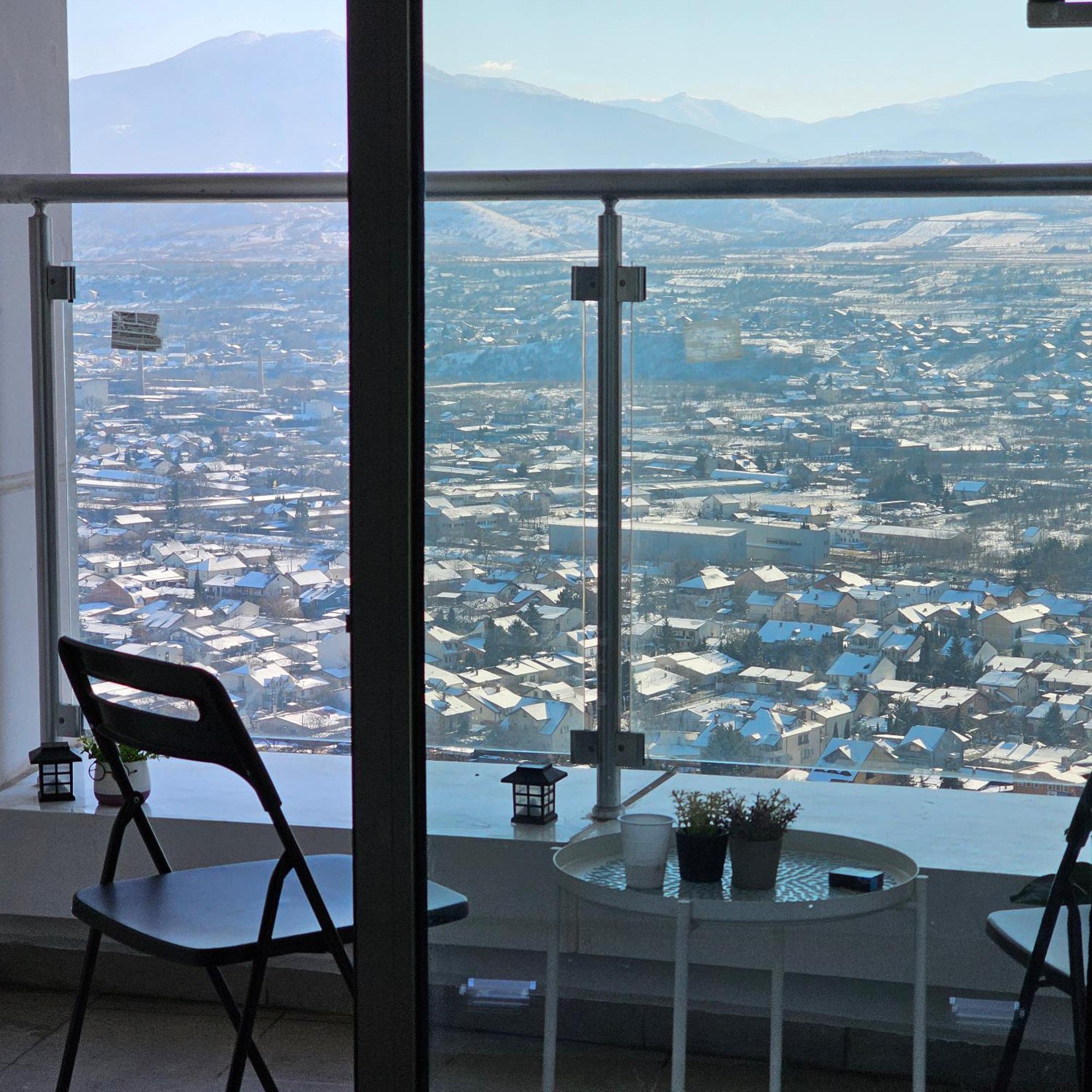 Apartamento Skopje Sky Oasis Exterior foto